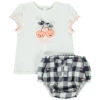 Ensemble T-shirt + Bloomer Pour Bébé Fille