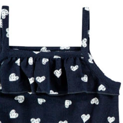Combinaison Courte Imprimé Coeurs Pour Bébé Fille -Orchestra HB00V5 BLF 4 X