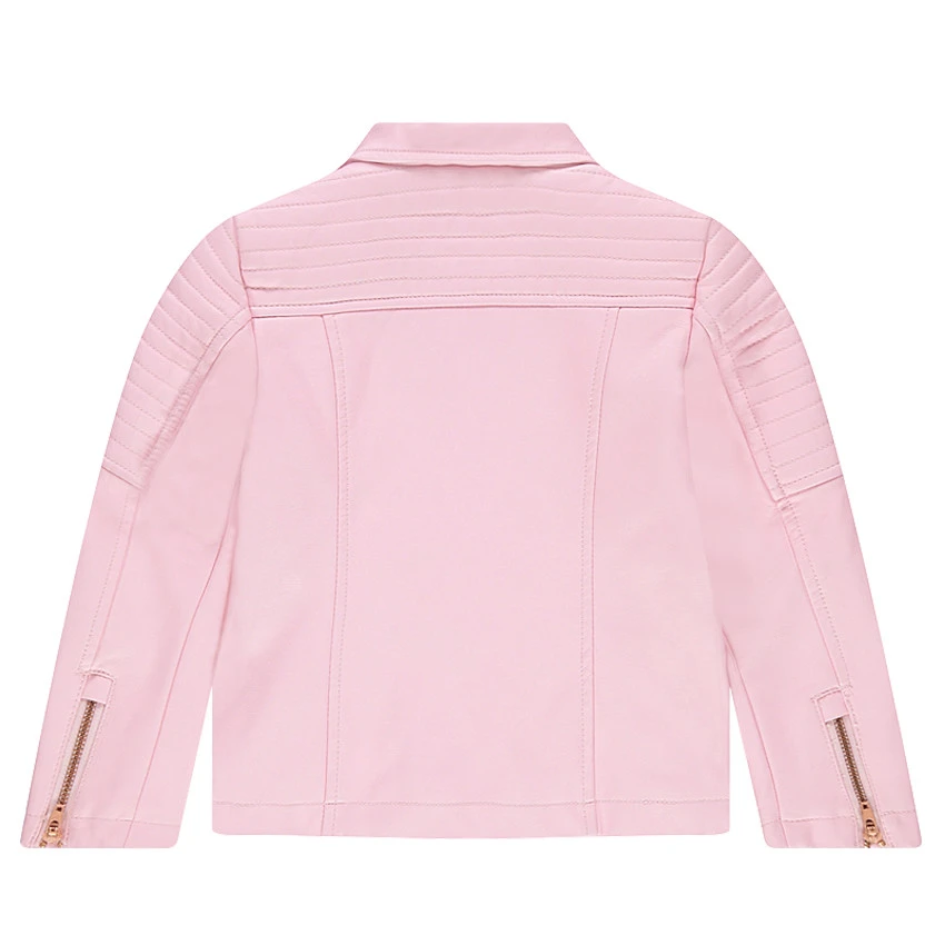 Perfecto En Simili Cuir Rose Avec Poches Zippées 2 Perfecto En Simili Cuir Rose Avec Poches Zippées – Image 2