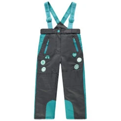 Pantalon De Ski Imperméable à Poches Zippées Et Badges SmileyWorld