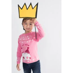 Pull De Noël En Tricot Avec Coeurs En Jacquard Et Pingouins Brodés -Orchestra HFIMPN ROM 10 X