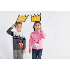 Pull De Noël En Tricot Avec Coeurs En Jacquard Et Pingouins Brodés -Orchestra HFIMPN ROM 11 X