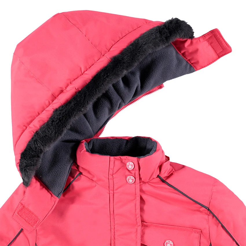 Blouson De Ski Rose Avec Doublure En Micropolaire 4 Blouson De Ski Rose Avec Doublure En Micropolaire – Image 4