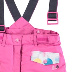 Pantalon De Ski Rose à Bretelles Amovibles Et Poches -Orchestra HFIN6G ROM 4 X
