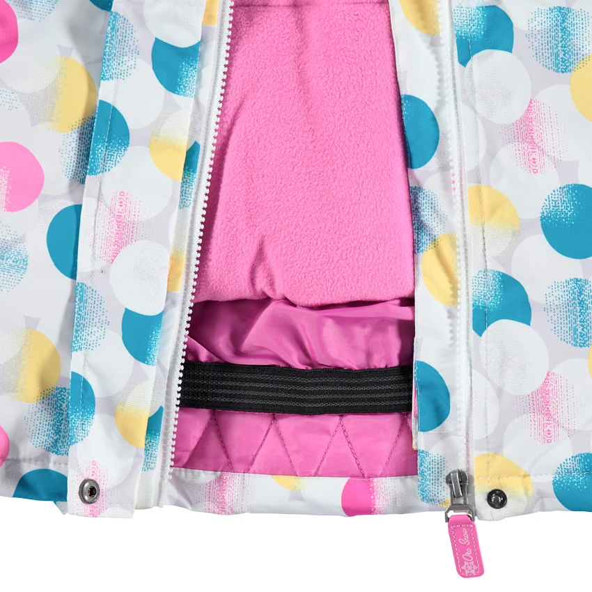 Blouson De Ski Imperméable à Pois Pour Enfant Fille 3 Blouson De Ski Imperméable à Pois Pour Enfant Fille – Image 3
