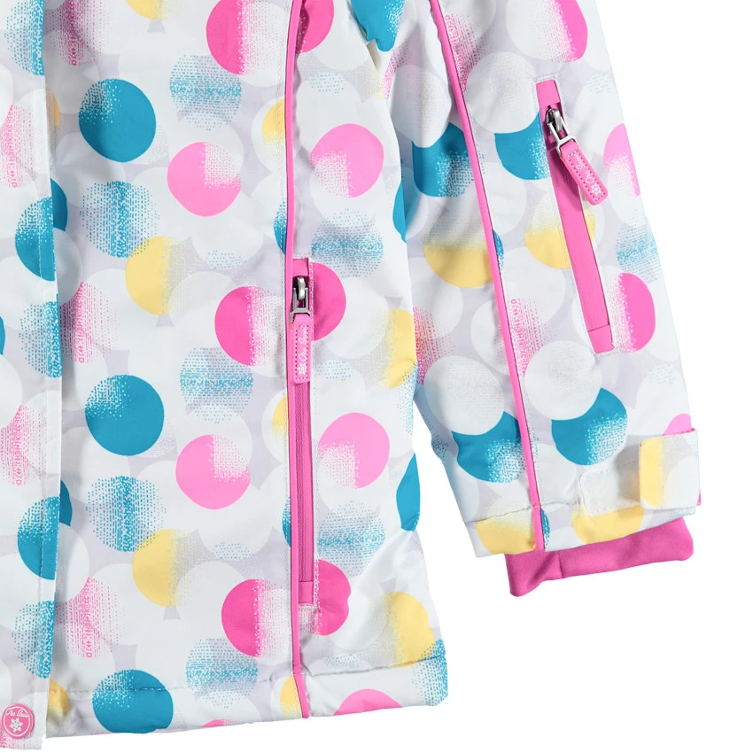Blouson De Ski Imperméable à Pois Pour Enfant Fille 5 Blouson De Ski Imperméable à Pois Pour Enfant Fille – Image 5