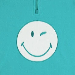 Sweat En Polaire Avec SmileyWorld Brodé Et Col Zippé -Orchestra HFIN95 BLM 3 X