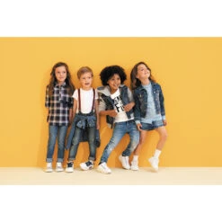 Chemise Rayée à Col Fantaisie Et Papillon En Sequins -Orchestra HFINF6 BLC 15 X