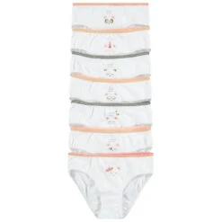 Lot De 7 Culottes En Coton Avec Souris Printée Et Taille élastiquée