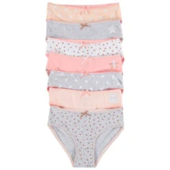 Lot De 7 Culottes En Coton Avec étoiles Et Pois Printés