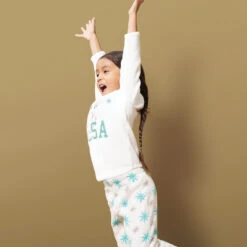 Pyjama En Sherpa Print Et Sequins Reine Des Neiges Disney -Orchestra HFINIE ECR 16 X