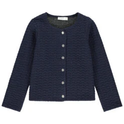 Veste En Maille Fantaisie Mélangée De Fils Brillants