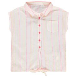 Chemise Sans Manches à Rayures Colorées Et Liens à Nouer