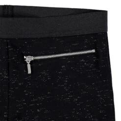 Legging En Maille Chinée De Fil Brillant Avec Zips -Orchestra HFINNR NOI 3 X