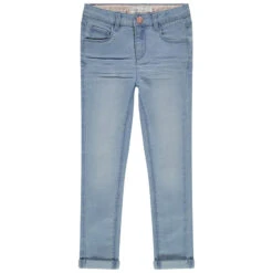 Jean Skinny En Denim Effet Délavé Pour Fille