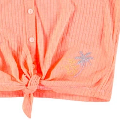 Gilet En Maille Côtelée Avec Fine Broderie Et Liens à Nouer -Orchestra HFINP4 ROC 3 X