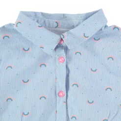 Chemise Manches Longues à Rayures Verticales Et Imprimé Arcs-en-ciel All-over -Orchestra HFINQK BLA 3 X