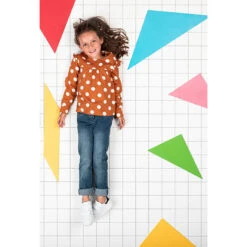 Tunique Manches Longues à Pois Blancs Et Volants -Orchestra HFINR0 MAR 15 X