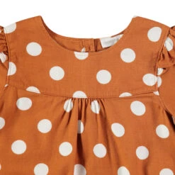 Tunique Manches Longues à Pois Blancs Et Volants -Orchestra HFINR0 MAR 3 X