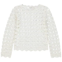 Pull En Maille Ajourée