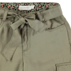 Pantacourt Kaki à Poches Et Ceinture à Nouer -Orchestra HFINSQ MAR 3 X