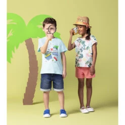 Short En Satin De Coton Uni à Poches Volantées -Orchestra HFINYO ROM 12 X