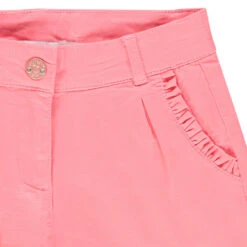 Short En Satin De Coton Uni à Poches Volantées -Orchestra HFINYO ROM 3 X