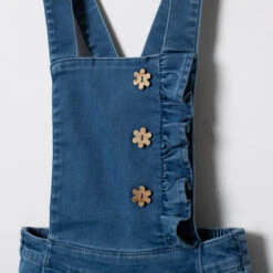 Salopette Courte à Volant Et Boutons Fantaisie -Orchestra HFIO04 BLM 3 X