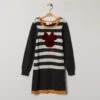 Robe En Tricot Manches Longues Motif Minnie Disney En Sequins Magiques