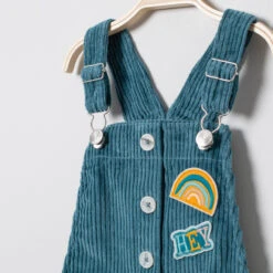 Robe Salopette En Velours Côtelé à Badges -Orchestra HFIO2O VEF 3 X