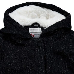 Manteau à Capuche En Drap De Laine Doublé Sherpa Pour Enfant Fille -Orchestra HFIO2V NOI 4 X