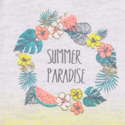 Débardeur Effet Dévoré Tie And Dye à Couronne De Fleurs -Orchestra HFIO30 JAC 3 X