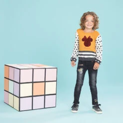 Pull En Tricot à Motifs Jacquard Et Minnie En Sequins Magiques Disney -Orchestra HFIO3M JAM 15 X