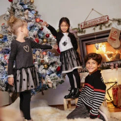 Boléro En Maille Chenille Et Sequins Noirs -Orchestra HFIO6E NOI 17 X