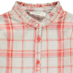 Tunique Manches Longues à Carreaux Pour Enfant Fille -Orchestra HFIO6J ECR 3 X