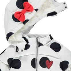 Doudoune Matelassée à Pois Doublée Sherpa Minnie Disney -Orchestra HFIO7L ECR 4 X