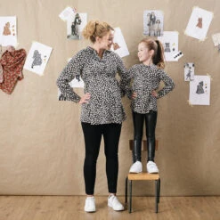 Tunique Manches Longues Imprimée Fleurs All-over -Orchestra HFIOBJ NOI 16 X