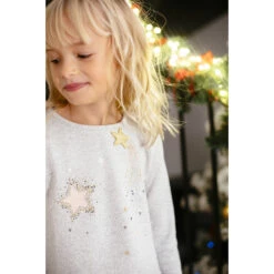 Sweat En Molleton Brillant à étoiles Et Volant En Tulle -Orchestra HFIOGG GRM 16 X