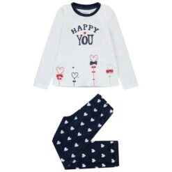 Pyjama En Velours Motif Coeurs