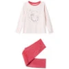 Pyjama En Velours Print Fantaisie Pour Enfant Fille