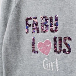 Pull En Tricot Chiné à Message En Sequins Magiques -Orchestra HFIOGY GRM 3 X