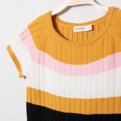 Robe Manches Courtes En Tricot Pour Enfant Fille -Orchestra HFIOHM GRF 3 X