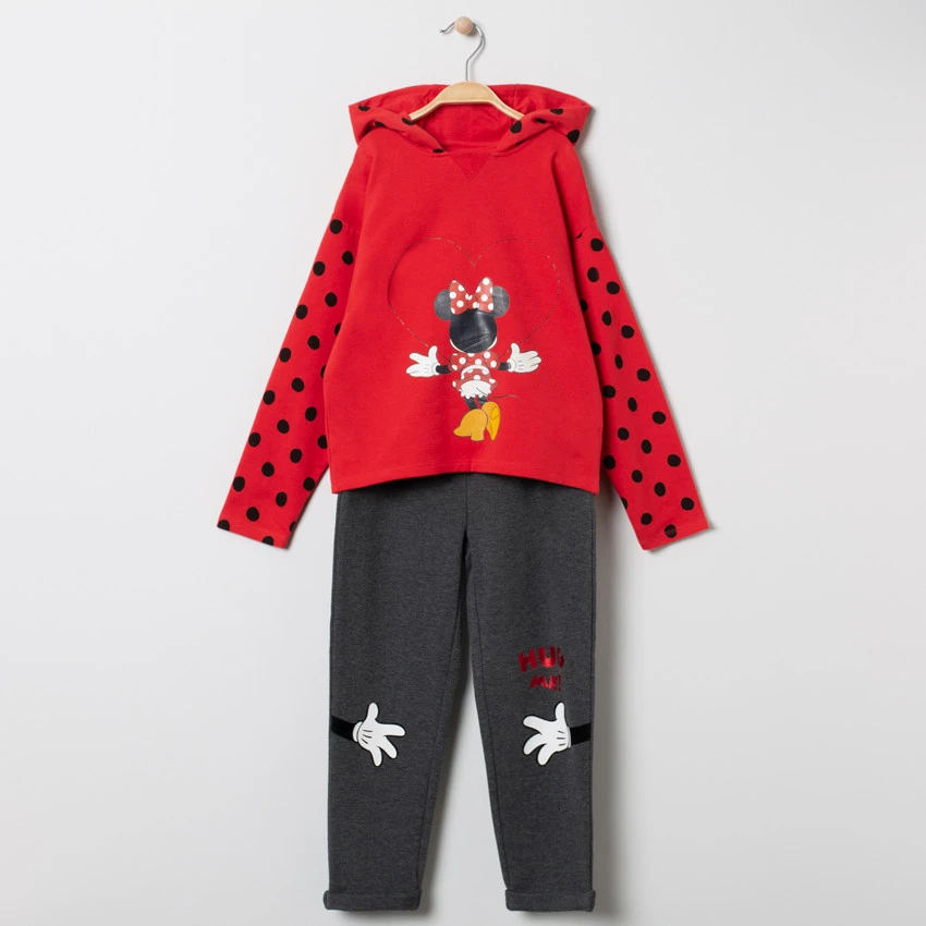 Jogging En Molleton à Pois Et Print Minnie 1 Jogging En Molleton à Pois Et Print Minnie