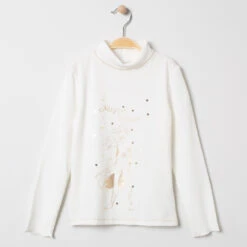 Sous-pull à Col Roulé Motif Danseuse Et Sequins