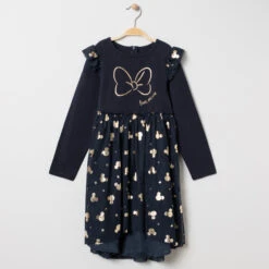 Robe Manches Longues Effet 2 En 1 à Imprimé Mickey Disney