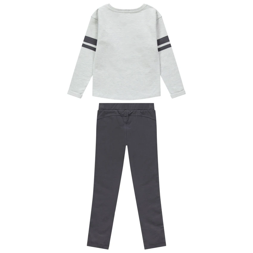 Jogging Bicolore à Message Pour Enfant Fille 2 Jogging Bicolore à Message Pour Enfant Fille – Image 2