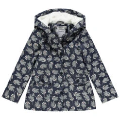 Parka En Gomme à Capuche Doublure En Sherpa Pour Enfant Fille