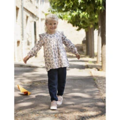 Pantalon En Toile Taille Haute Pour Fille -Orchestra HFIOL8 BLF 10 X