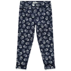 Pantalon En Toile Imprimé Fleurs Pour Fille