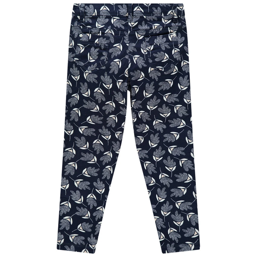 Pantalon En Toile Imprimé Fleurs Pour Fille 2 Pantalon En Toile Imprimé Fleurs Pour Fille – Image 2